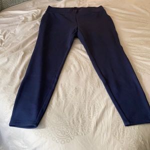 Navy Fleece Leggings